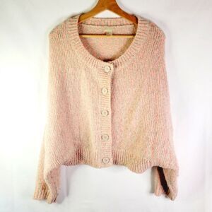 H&M Cozy Pink Speckle Knit Cardigan Shrug